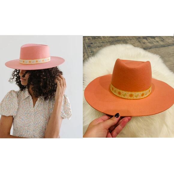 Gigi Pip Dakota Dae Triangle Crown Hat | Pink | XL 61 | NWT main image 5